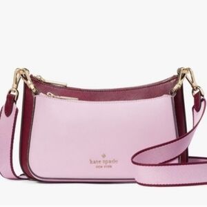 kate spade Two-Tone Pink and Wine Crossbody Bag